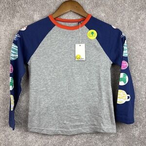 Mini Boden Space Shirt Glow in the Dark Gray NWT Size 7-8